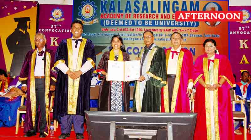37th Graduation Ceremony held at Kalasalingam University