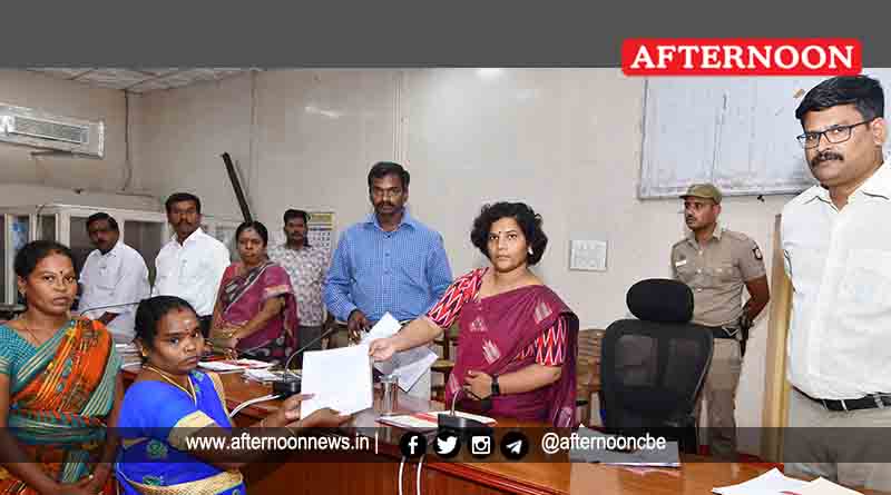 Sivagangai district collector Asha Ajith handing over appointment ...